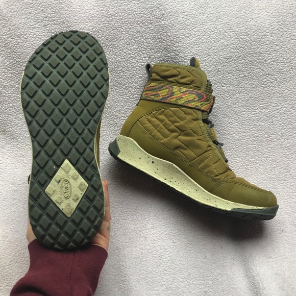 Chaco Olive Quilted Winter Boots - Picture 4 of 5